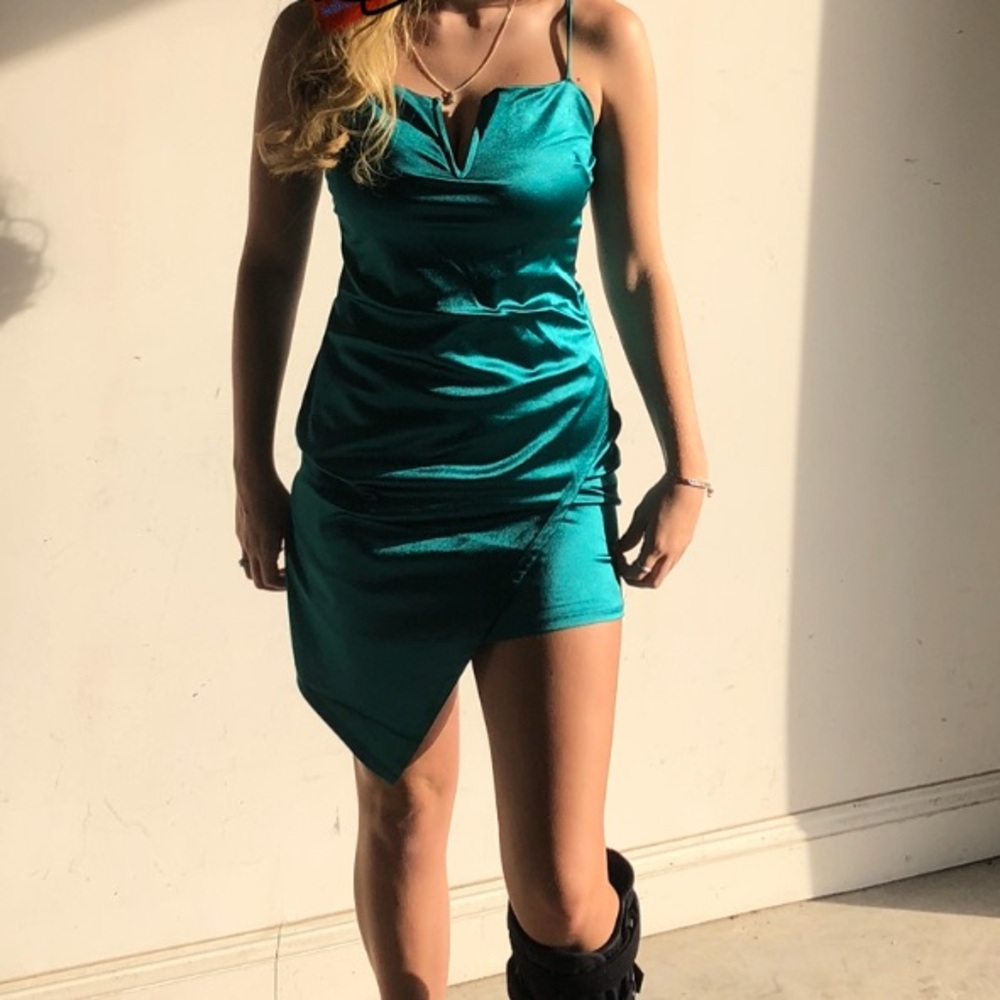 Elegant Teal Dress